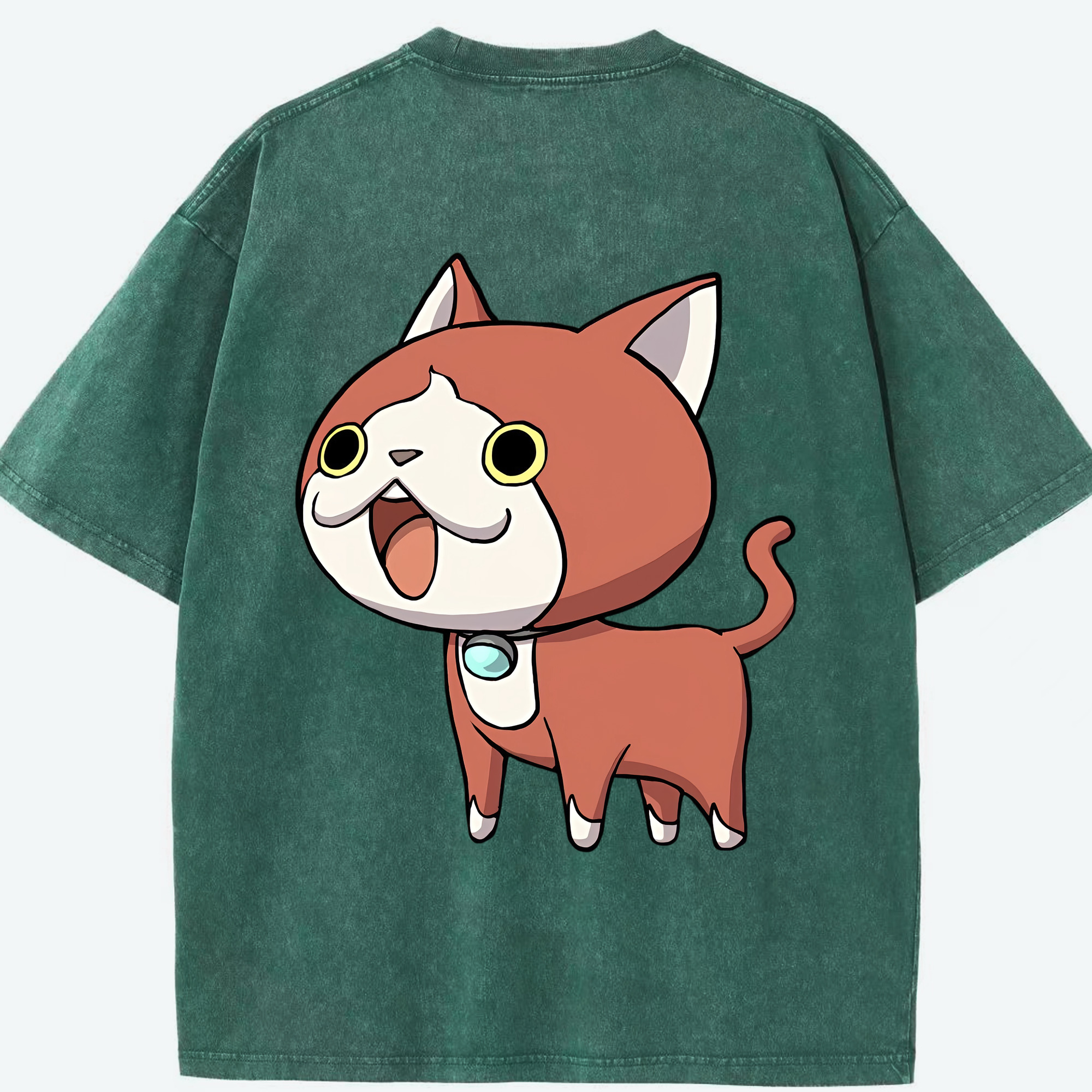 （画像用） 妖怪ウォッチ Yo-kai Watch 綿100% ヴィンテージ風 半袖Tシャツ（背面プリント）